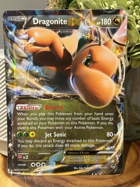 Pokémon Dragonite EX 2014 Jumbo card, 74/111, Collectible, Fan Favorite